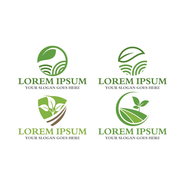 Farm logo agriculture logo vector