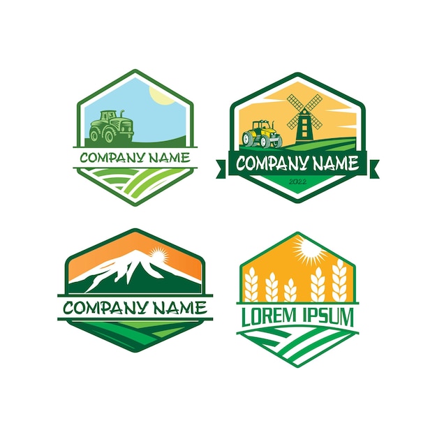 Farm logo agriculture logo vector