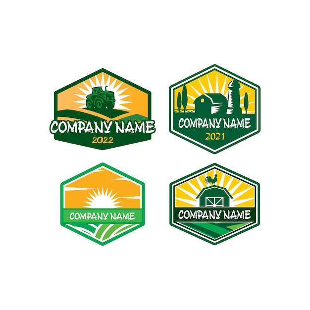 Farm logo agriculture logo vector