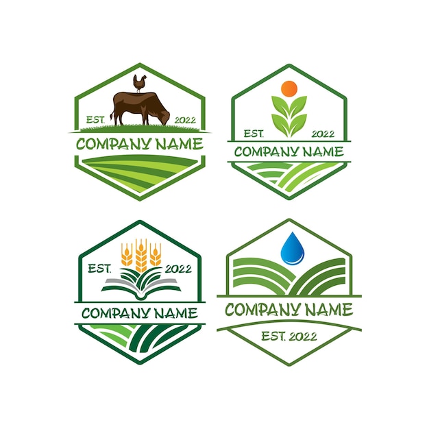 Farm logo agriculture logo vector