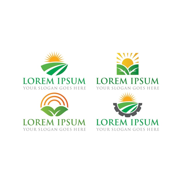 Farm logo agriculture logo vector