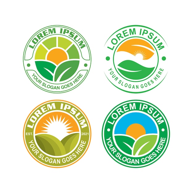 Farm logo agriculture logo vector