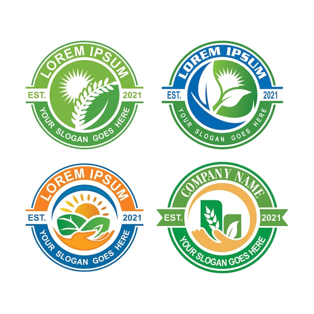 Farm logo agriculture logo vector