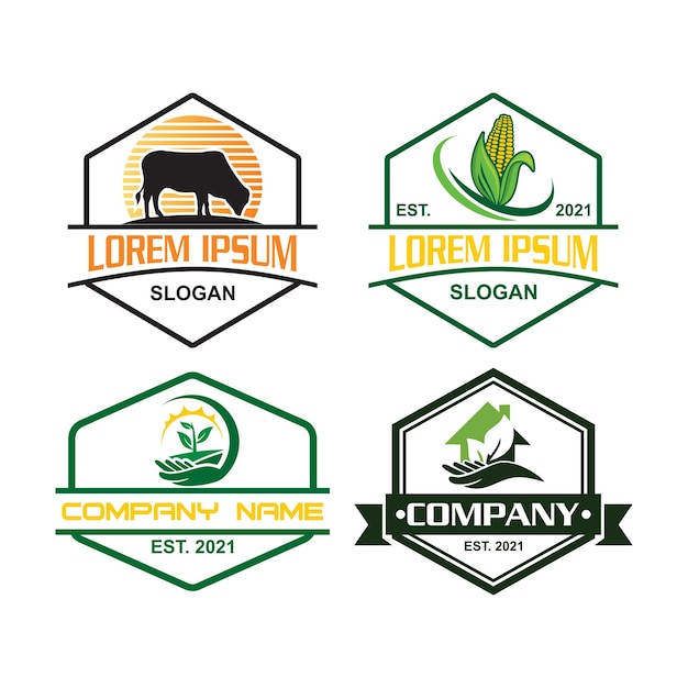 Farm logo agriculture logo vector