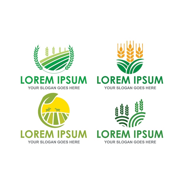 farm logo , agriculture logo vector