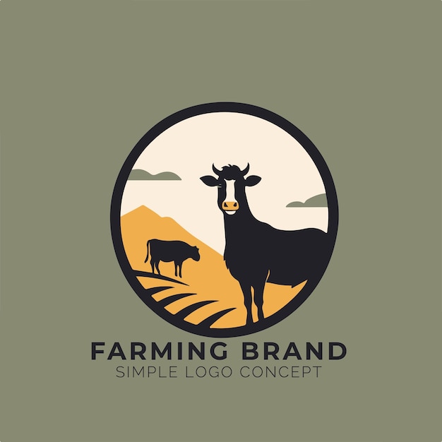 Farm Logo Concept for Company and Branding