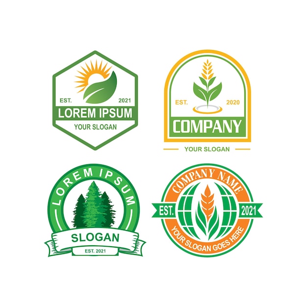 Farm logo  nature logo vector