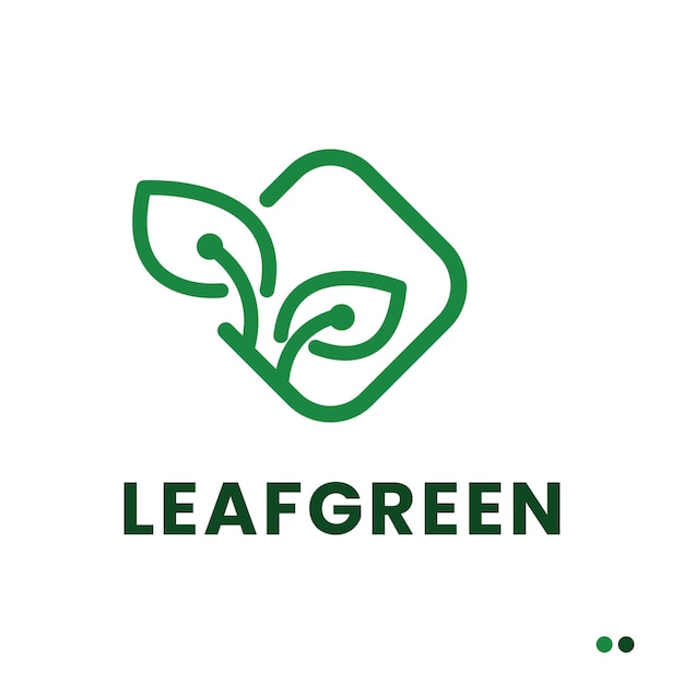 farm vector logo design leaf icon nature fresh