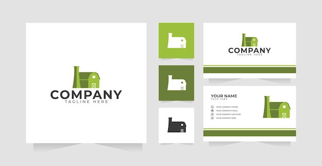 Farmer or garden barn logo design inspiration and business card