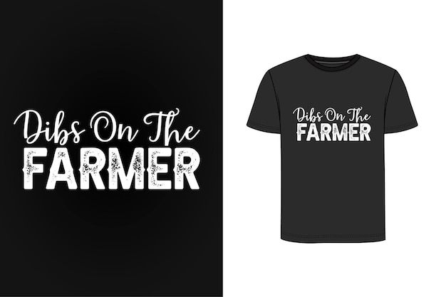 Vector farmer retro vintage t shirt design