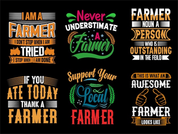 Farmer t shirt design vector for print on demand