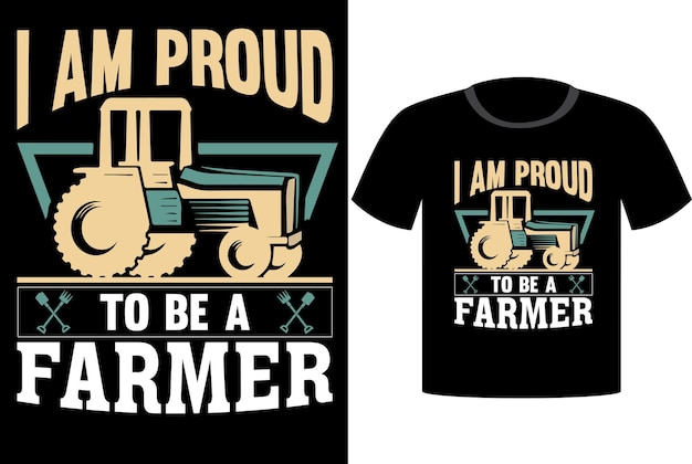 Vector farmer t-shirt design