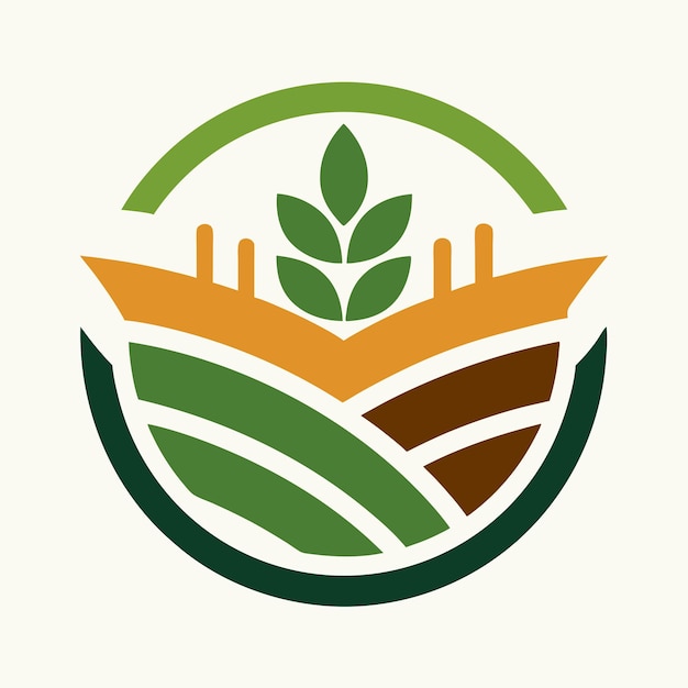 Vector farming logo design concept