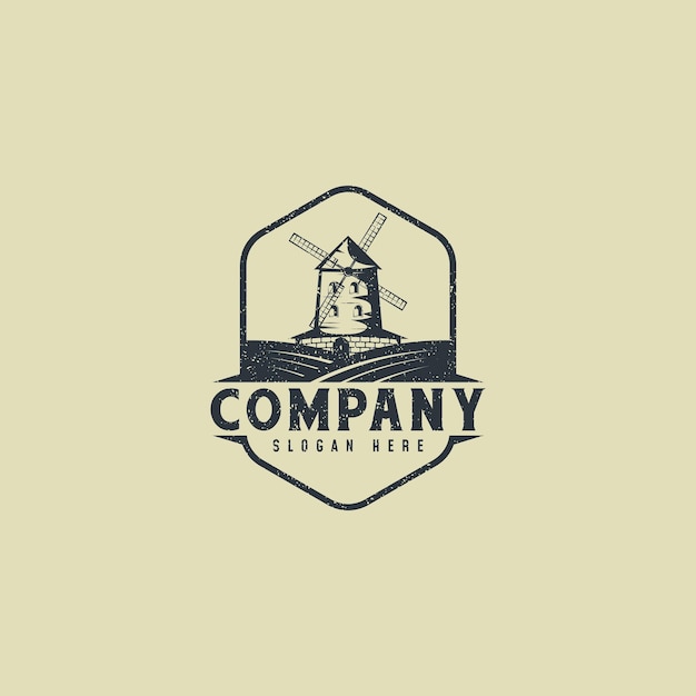 Farmland Vintage Badge Logo Design Inspiration