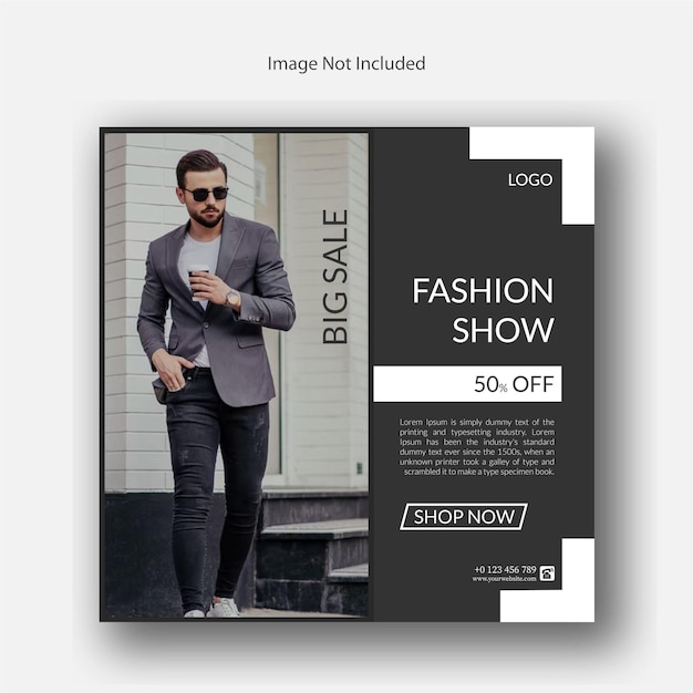 Fashion Big Sale Social Media Post Design