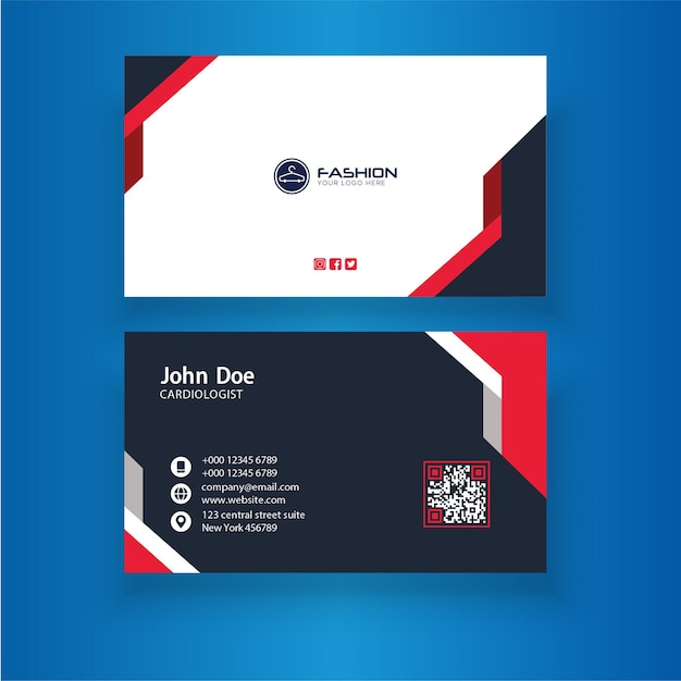 Fashion Business card template Vector