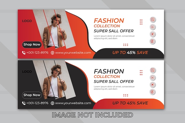 Fashion Collection Facebook and Social Media Post template