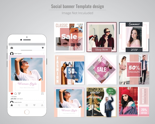 Fashion Discount Social Media Post Template