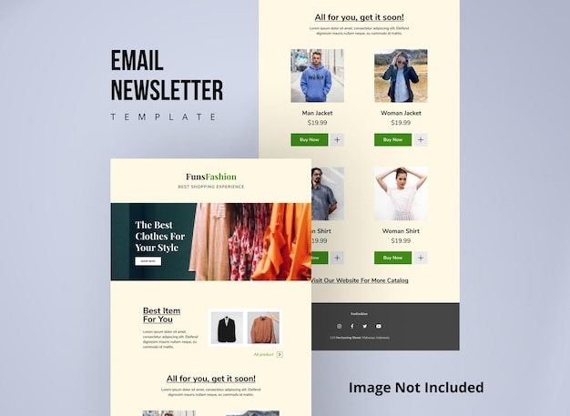 Fashion Email Newsletter for Marketing