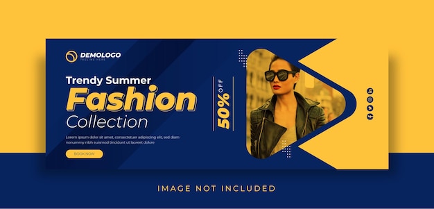 Fashion Facebook cover and  social media banner design