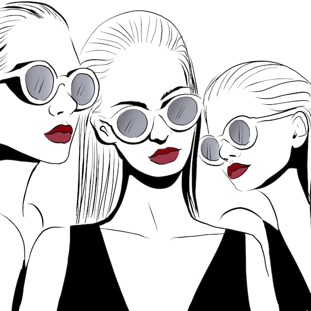 fashion faces in glasses