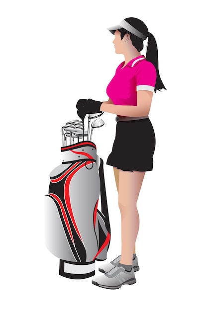 fashion female golfer