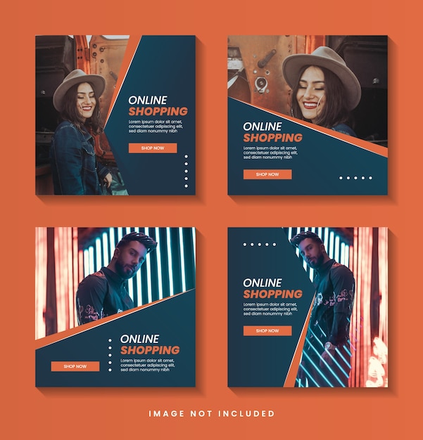 Fashion Instagram post bundle template