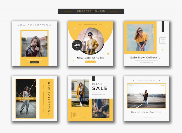 Fashion instagram post template banner