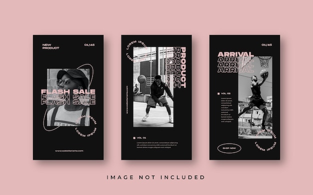 Fashion instagram stories template