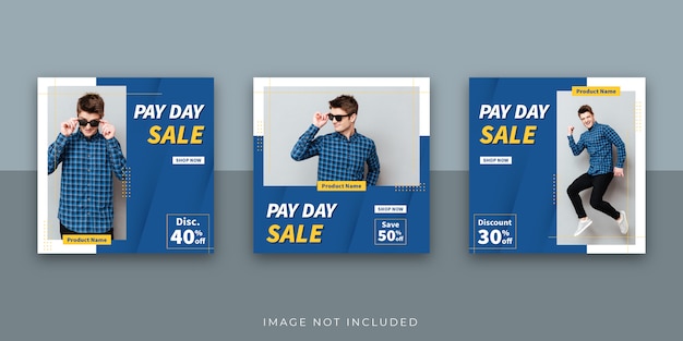 Fashion Pay Day Social Media Post Template