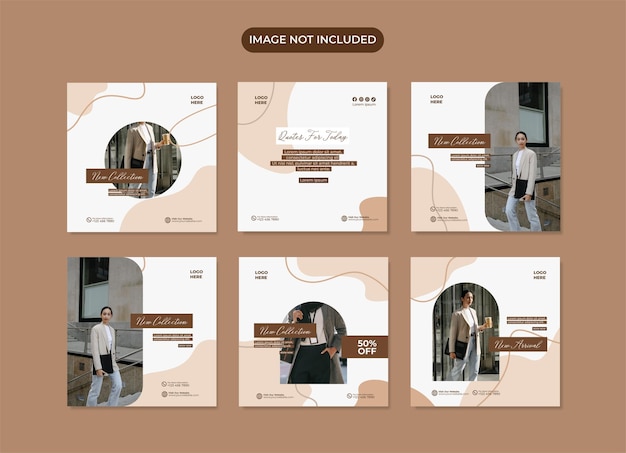 Fashion post social media instagram template