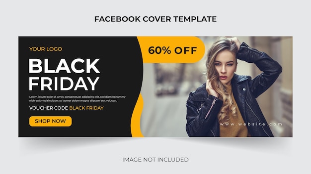 Fashion sale banner  facebook cover banner template design vector premium