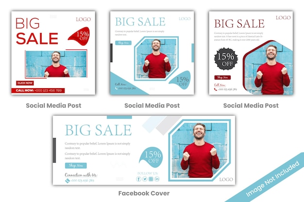 Fashion sale banner for social media facebook cover and web advertising