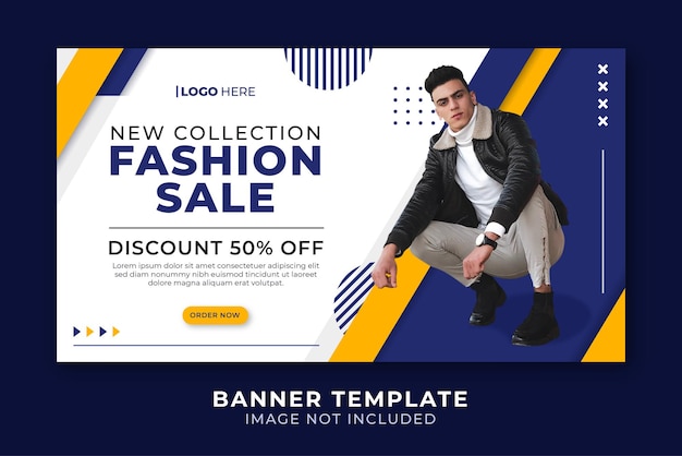 Fashion sale banner template