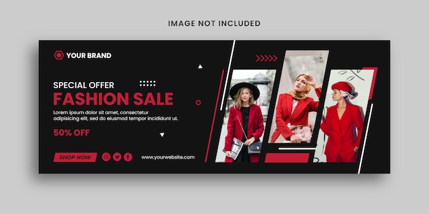 Fashion sale banner template