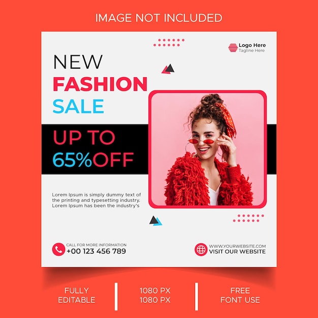 Fashion Sale Instagram Banners or Social Media Posts