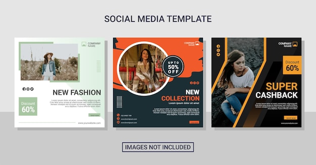 Fashion sale instagram post collection template