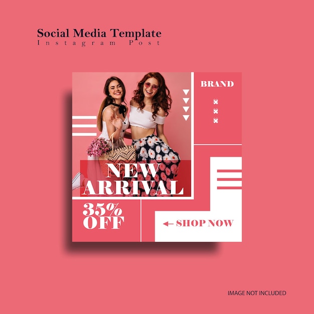 Fashion sale Instagram post and social media banner