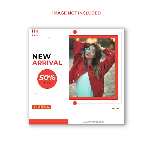 Fashion sale instagram post and social media post template design