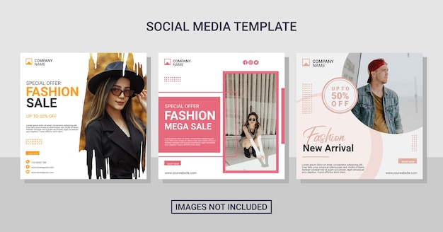 Fashion sale instagram post template