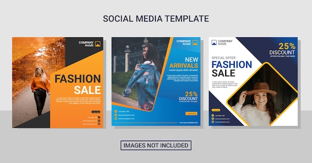 Fashion sale instagram post template