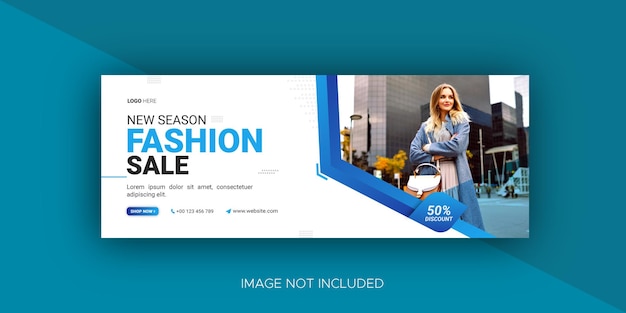 Fashion sale new collection facebook cover and banner template