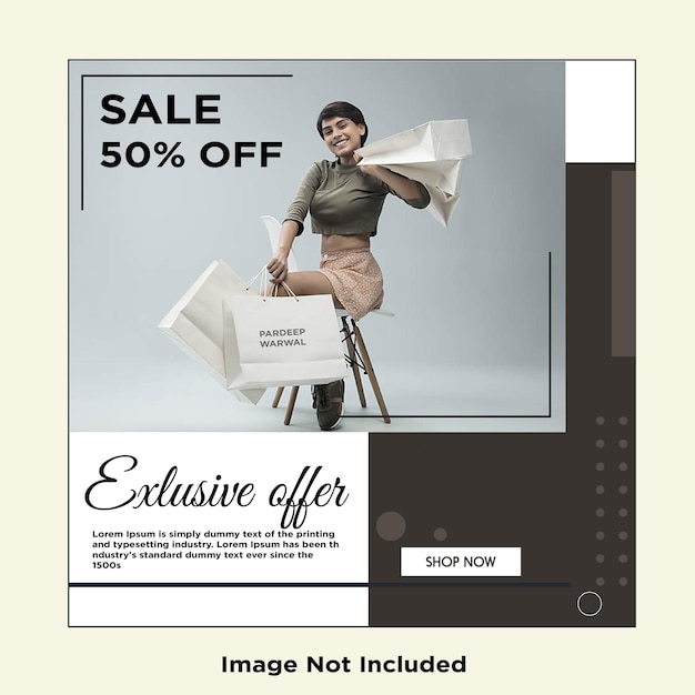 Vector fashion sale promotional ad banner fashion sale banner template online banner