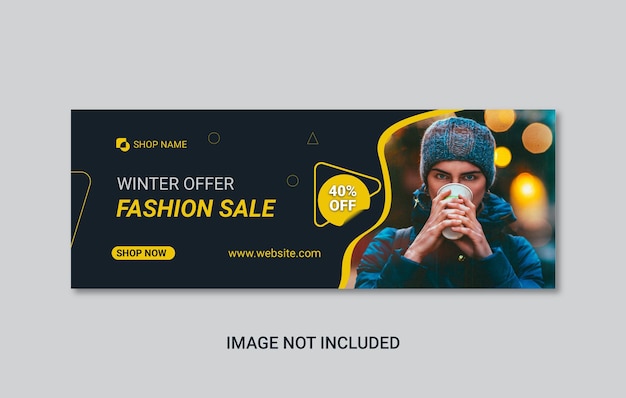 Fashion sale social media banner or social media Cover