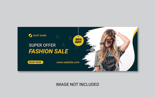 Fashion sale social media banner or social media Cover