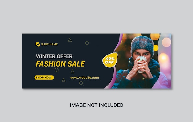 Fashion sale social media banner or social media Cover