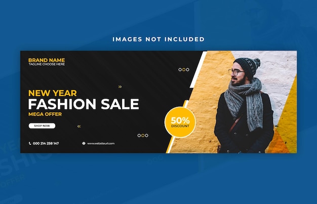 Fashion sale social media banner or social media template