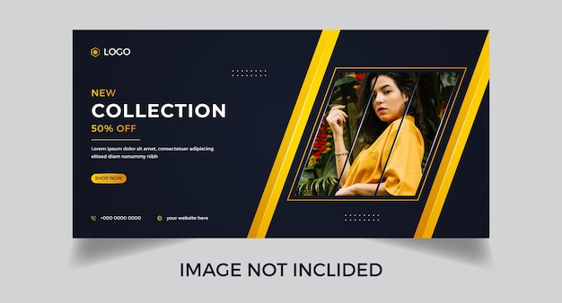 Fashion Sale Social Media Banner Template Design