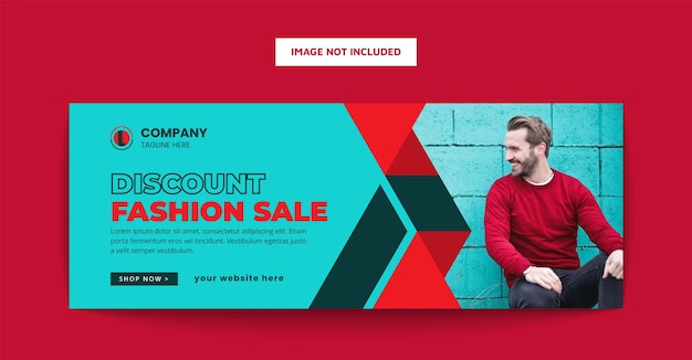 Fashion sale social media banner template