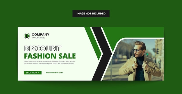 Fashion sale social media banner template